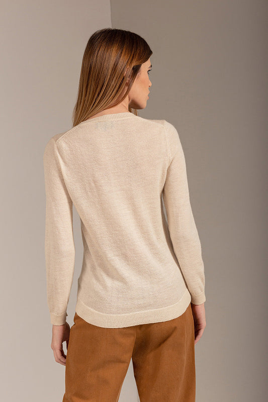 Suéter Adele Baby Alpaca Color Crudo