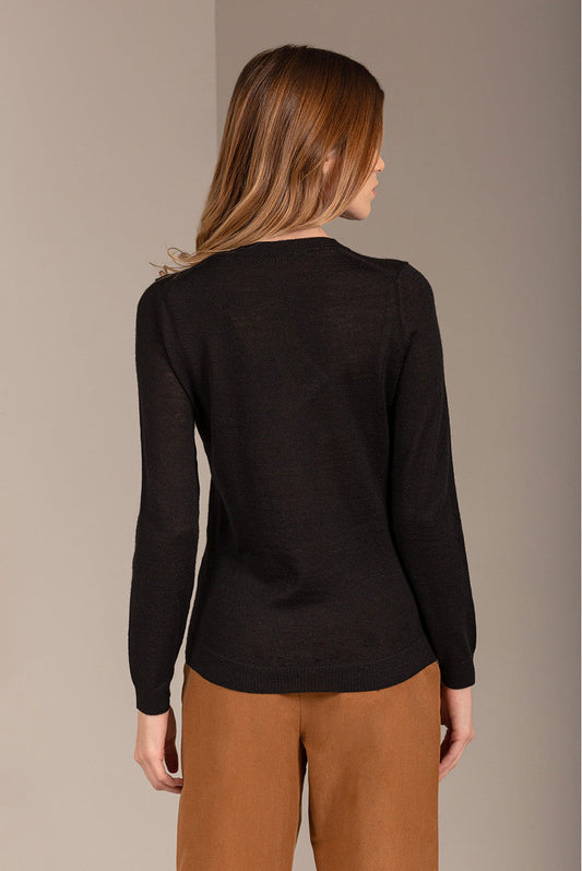 Suéter Adele Baby Alpaca Color Negro