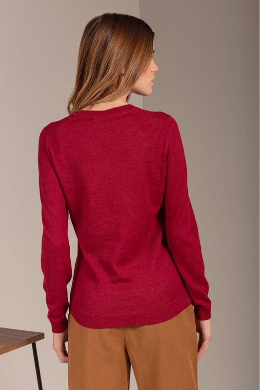 Suéter Almibar Baby Alpaca Color Rumba