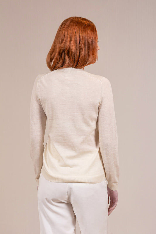 Suéter Almibar Baby Alpaca Color Crudo