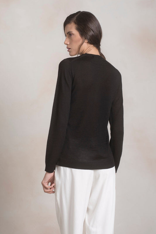 Suéter Almibar Bebé Alpaca Color Negro