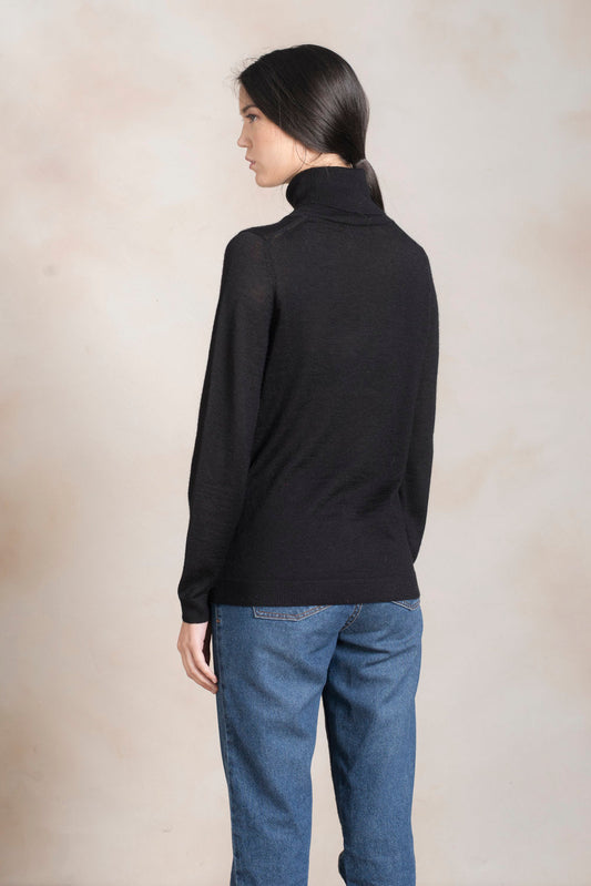 Suéter Adeline Baby Alpaca Color Negro