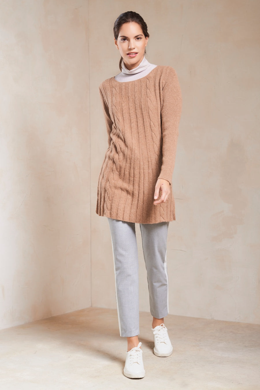 Sorma Sweater Baby Alpaca Color Brown Sugar