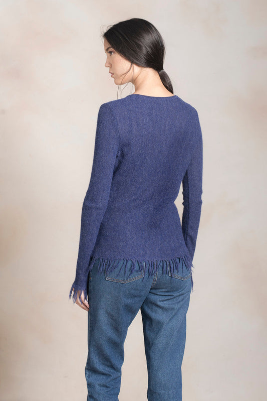 Suéter de lunares Baby Alpaca Color Niágara