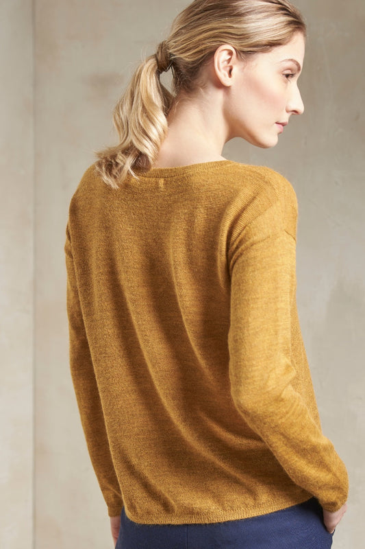Suéter Patsy Baby Alpaca Color Senape