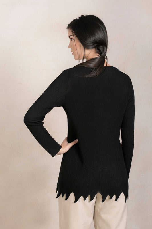 Suéter Paulina Baby Alpaca Color Negro
