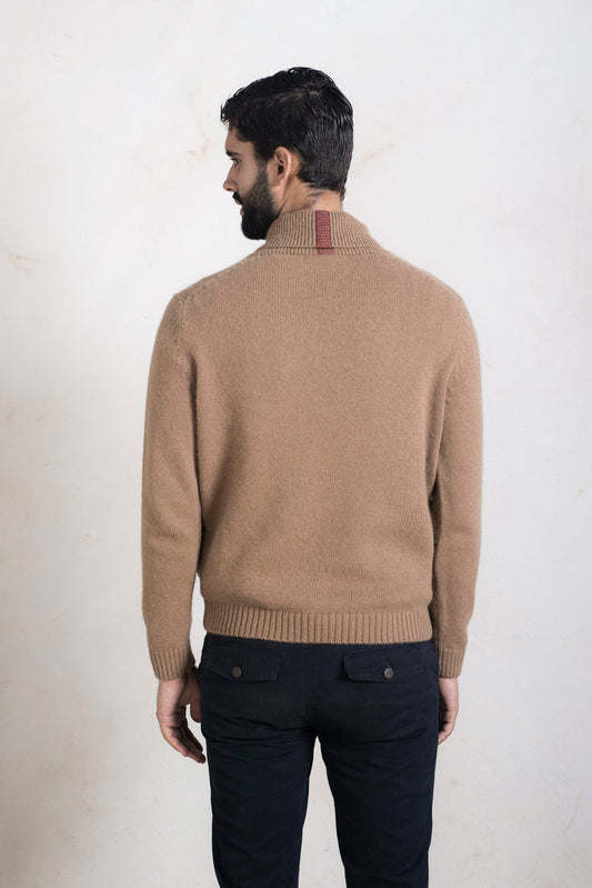 Suéter Raymond Baby Alpaca Color Camel