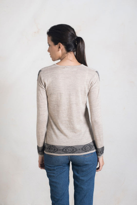Suéter Bebé Alpaca Color Fawn