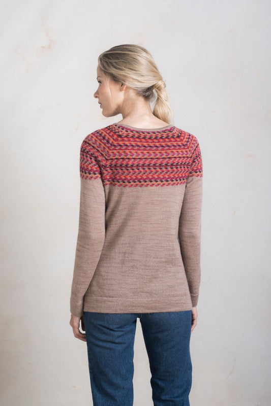 Suéter Riana Baby Alpaca Color Almendra