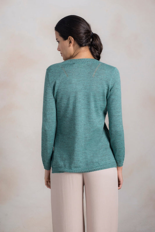 Suéter Radiance Baby Alpaca Color Mar Profundo