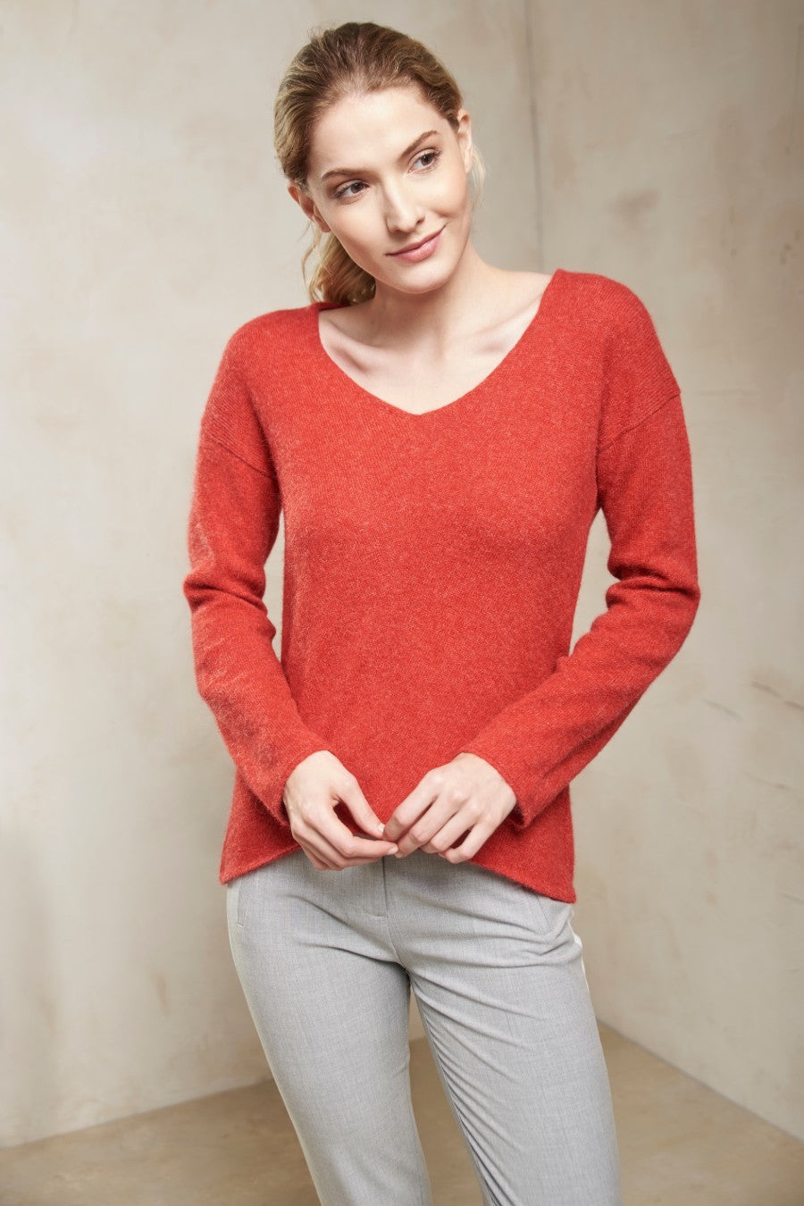 Silencio Sweater Baby Alpaca Color Cyclamen