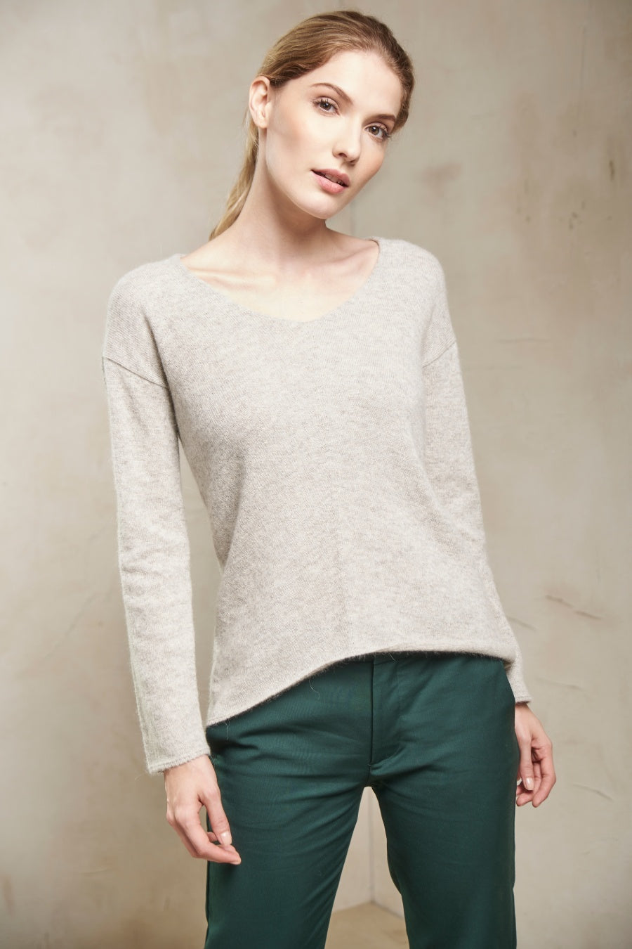 Silencio Sweater Baby Alpaca Color Luna