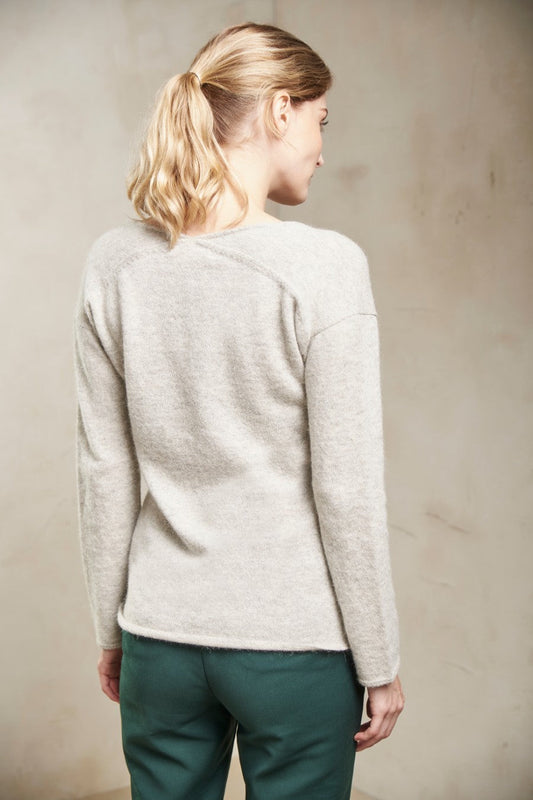 Sweater Silencio Baby Alpaca Color Luna