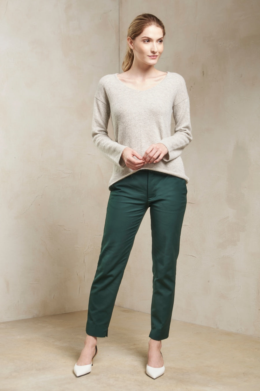 Silencio Sweater Baby Alpaca Color Luna