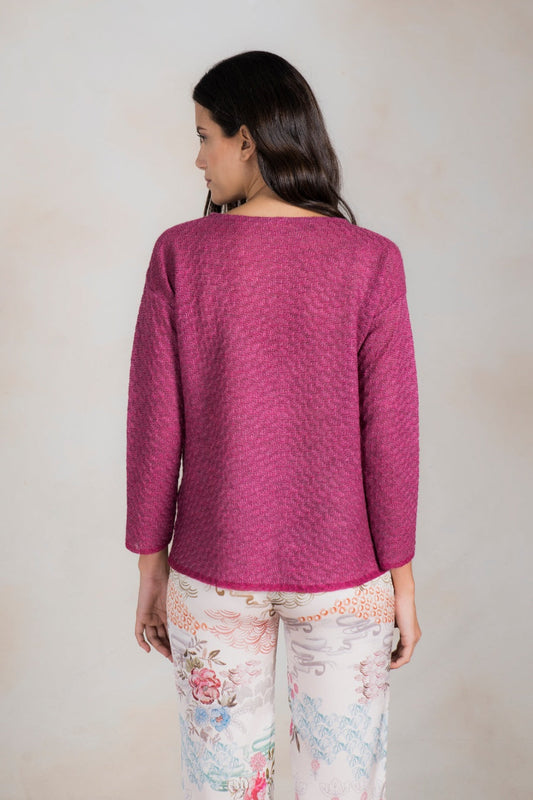 Suéter Razzia Baby Alpaca Color Fucsia