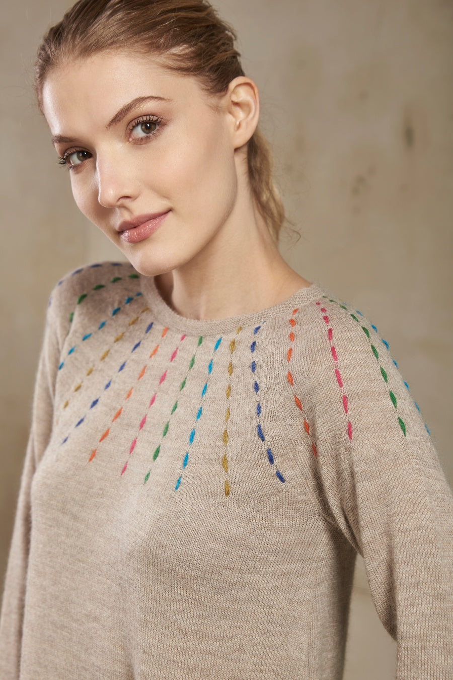 Suncco Sweater Baby Alpaca Color Sabbia
