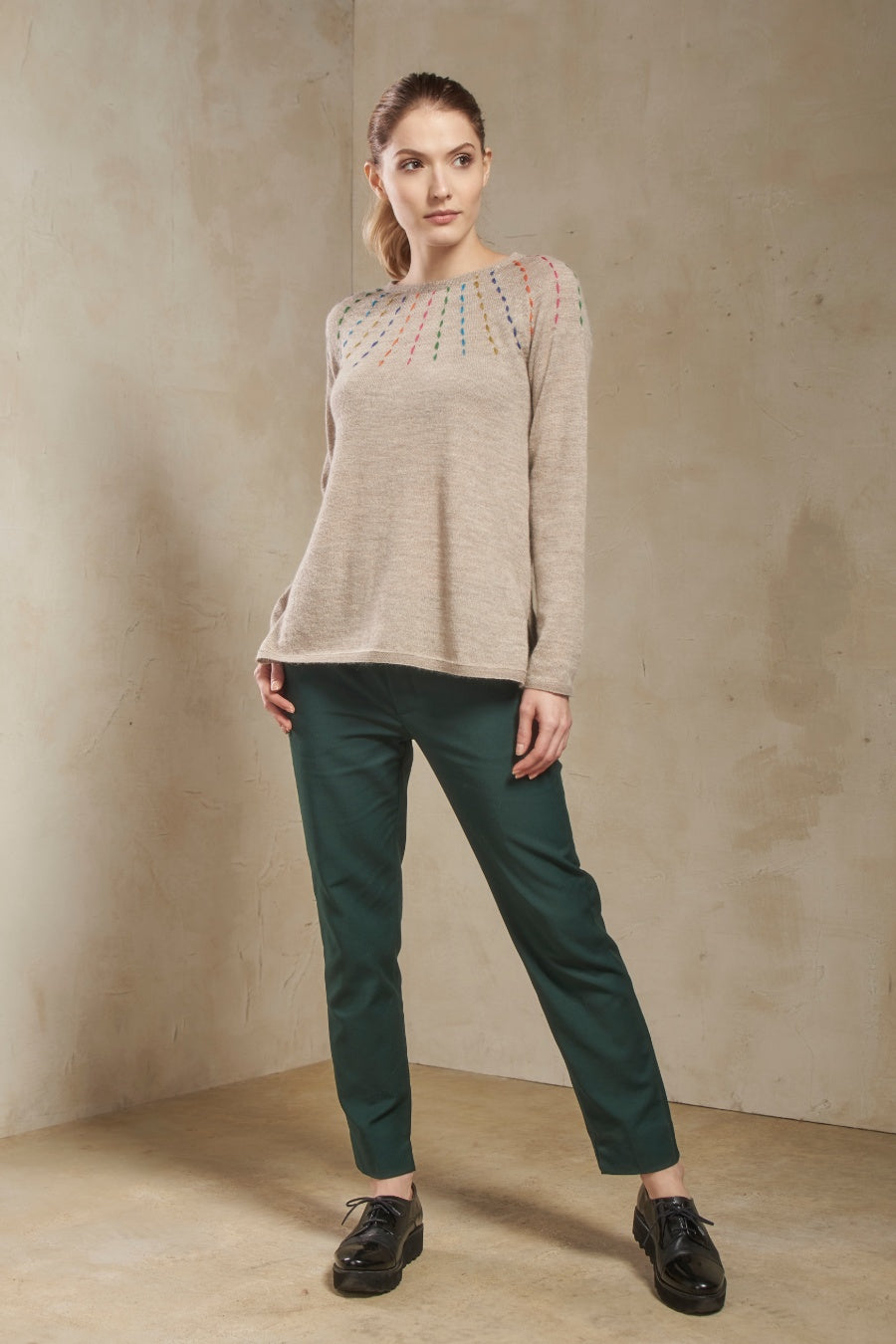Suncco Sweater Baby Alpaca Color Sabbia
