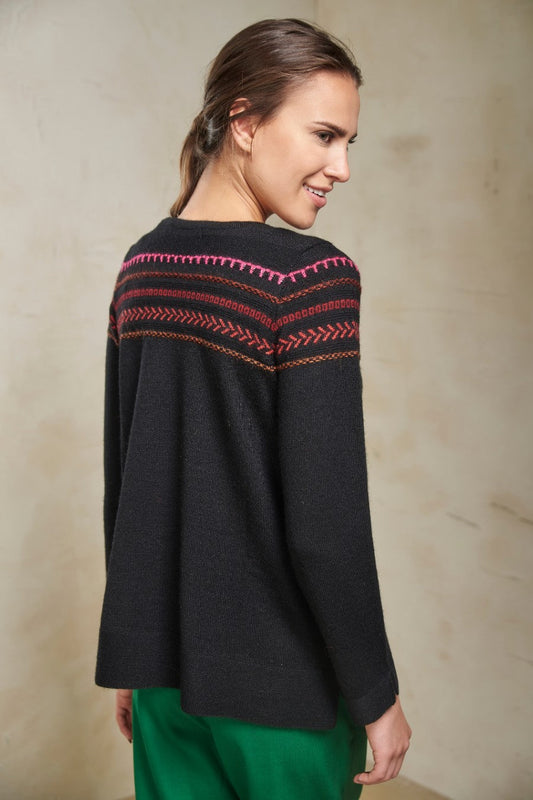 Suéter Sallali Baby Alpaca Color Negro