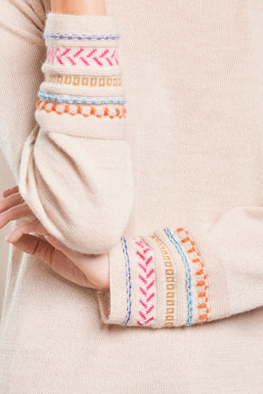 Sillustani Sweater Baby Alpaca Color Doeskin