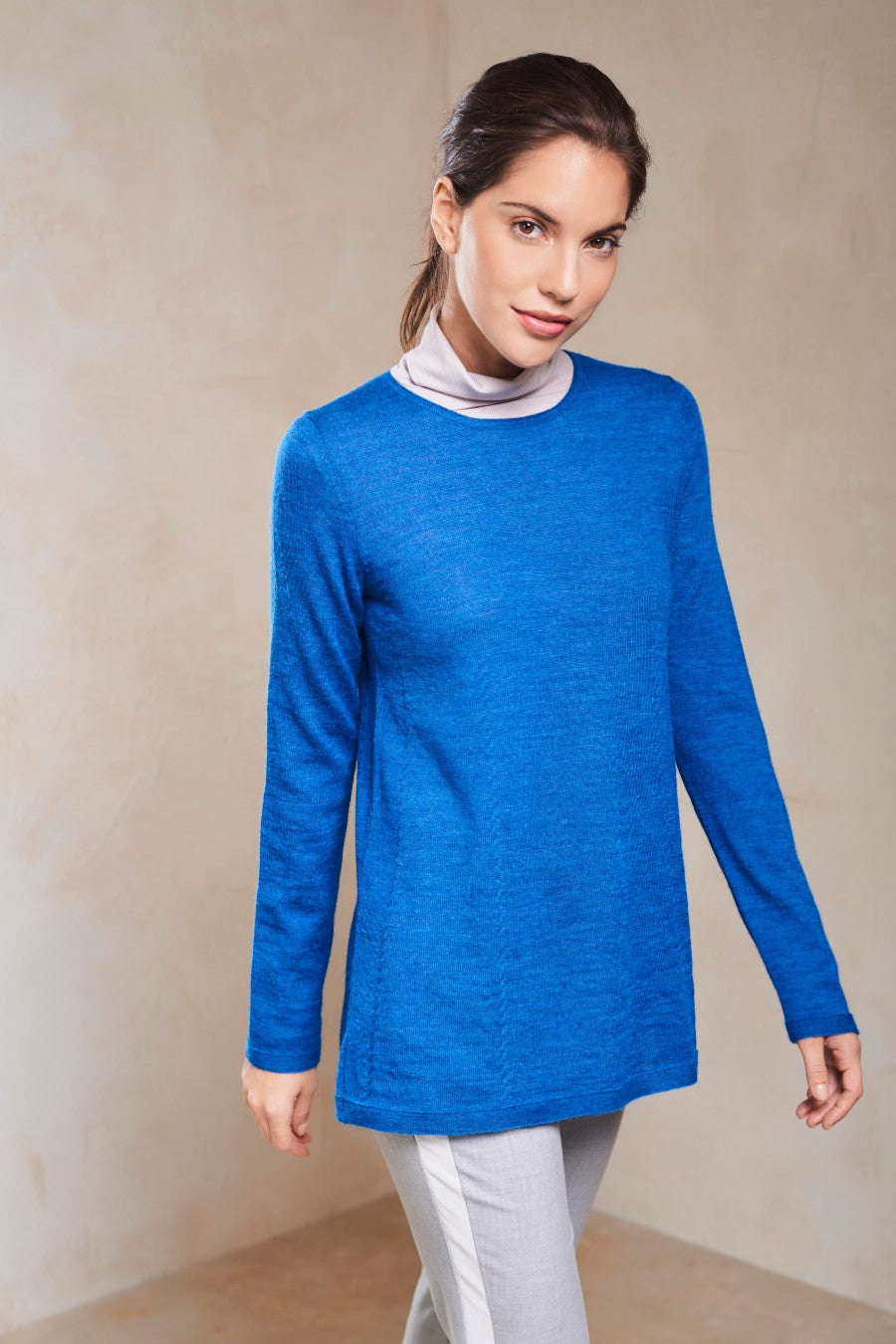 Suéter Strada Baby Alpaca Color Azul