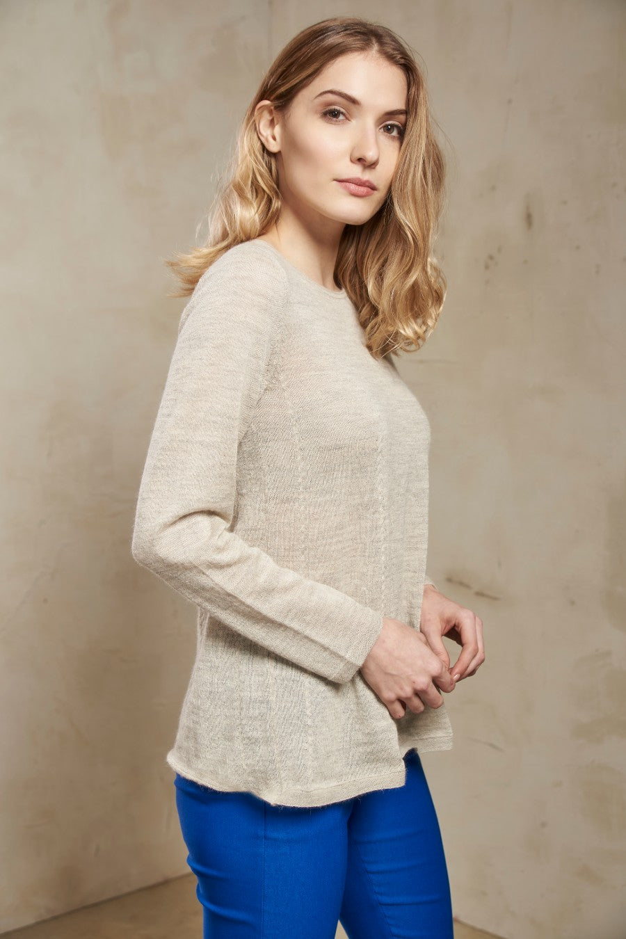 Strada Sweater Baby Alpaca Color Tapioca