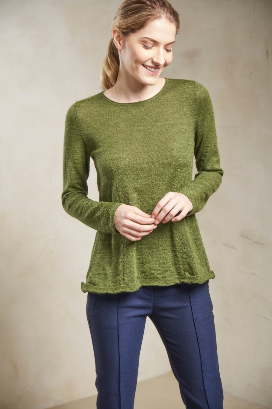 Strada Sweater Baby Alpaca Color Cameo