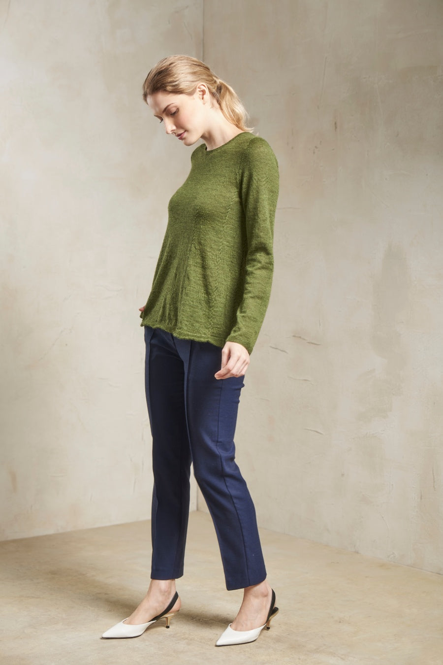 Strada Sweater Baby Alpaca Color Cameo