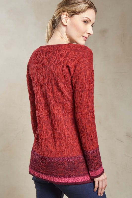 Suéter Satay Baby Alpaca Color Burdeos