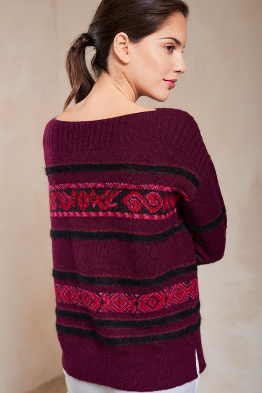 Suéter Sicuani Baby Alpaca Color Burdeos