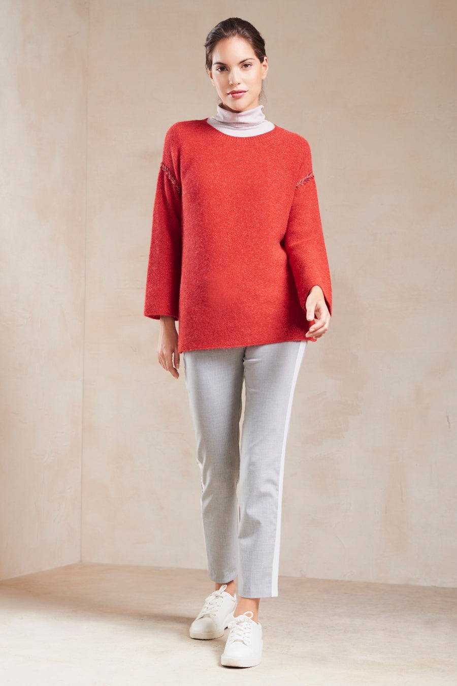 Sofia Sweater Baby Alpaca Color Cyclamen