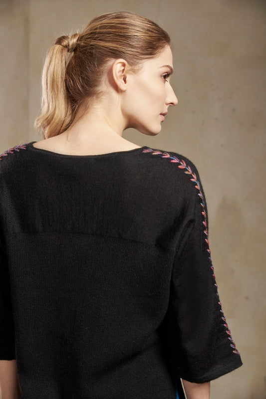 Suéter Salomé Bebé Alpaca Color Negro