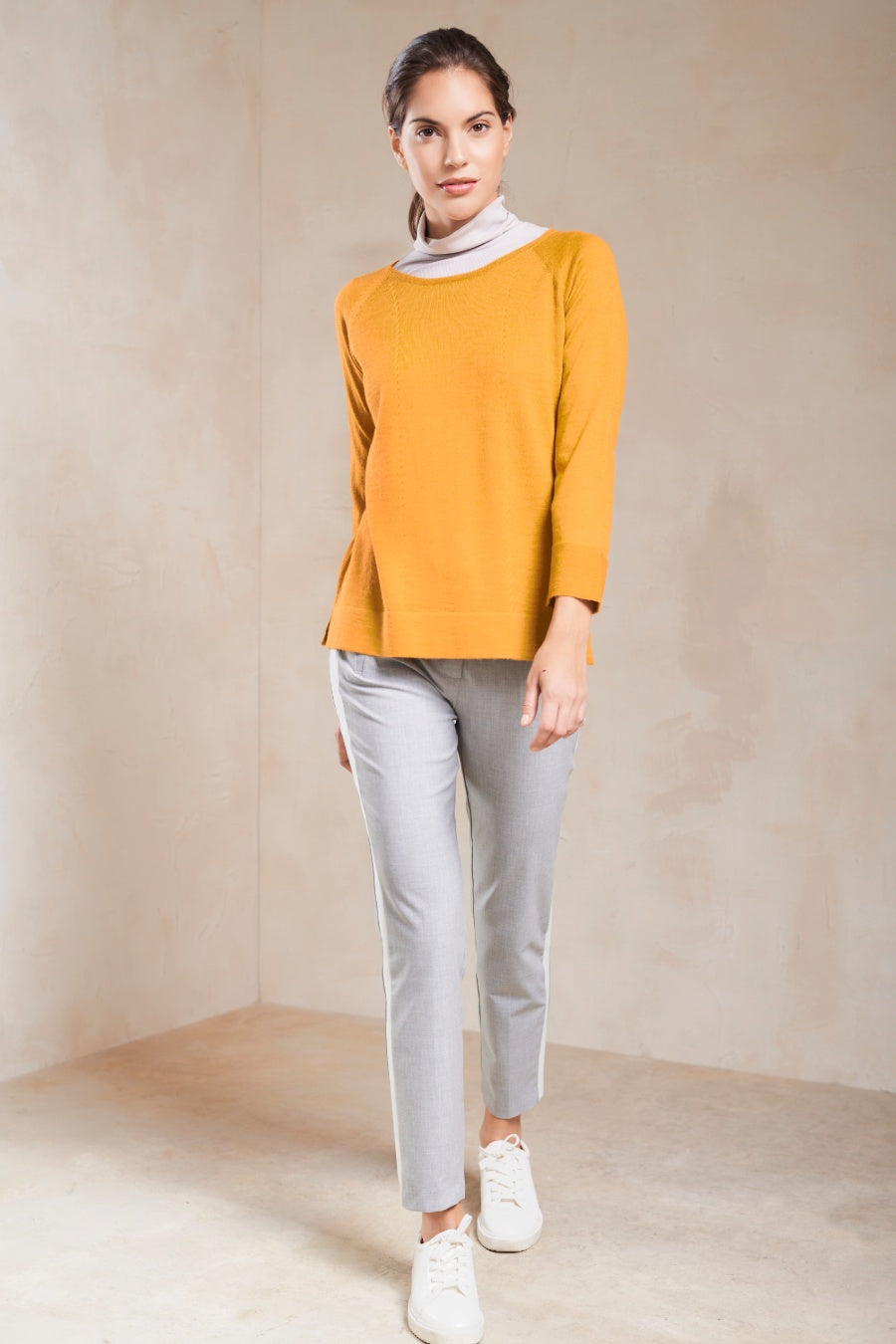 Silvia Sweater Baby Alpaca Color Oro