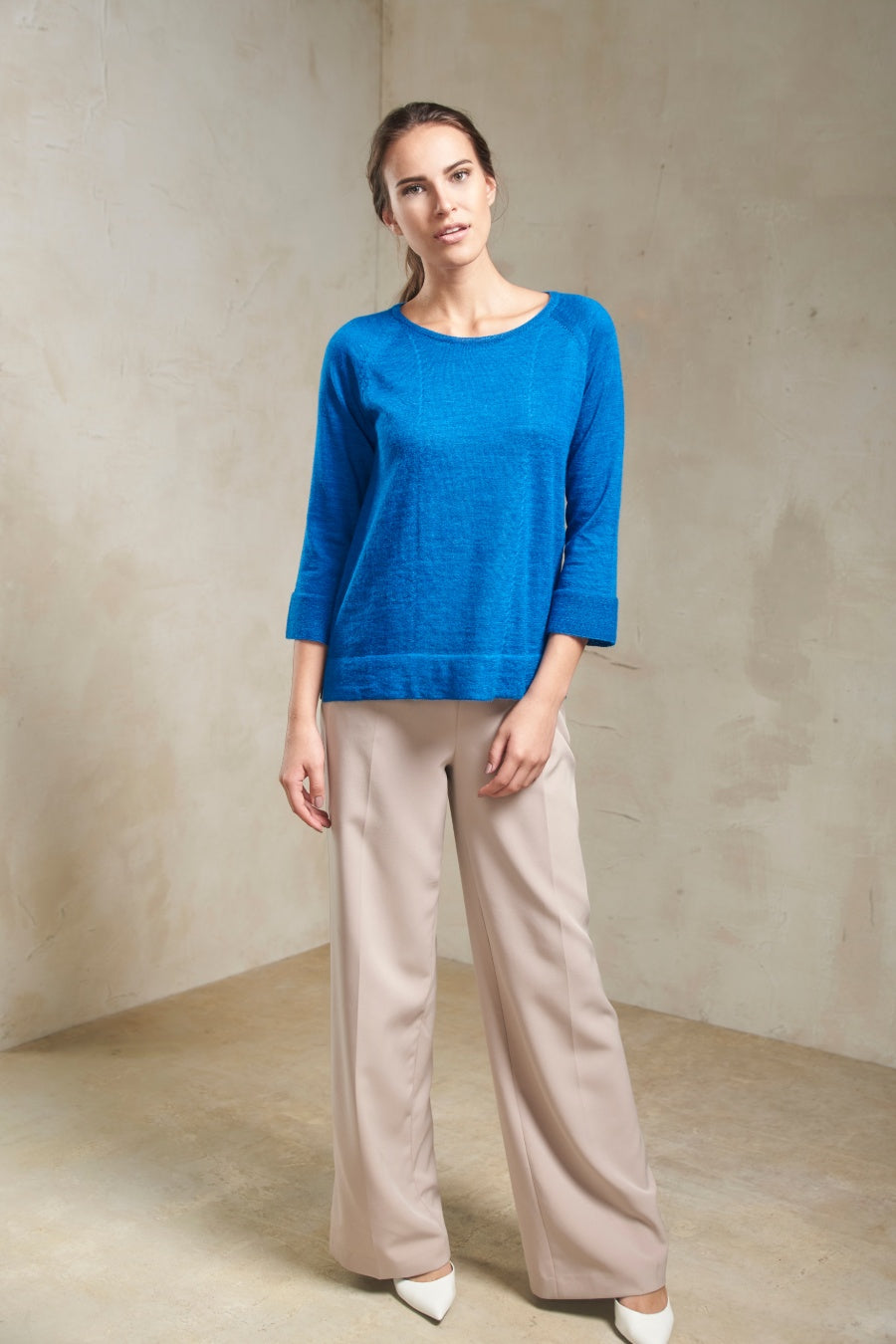 Silvia Sweater Baby Alpaca Color Carruba