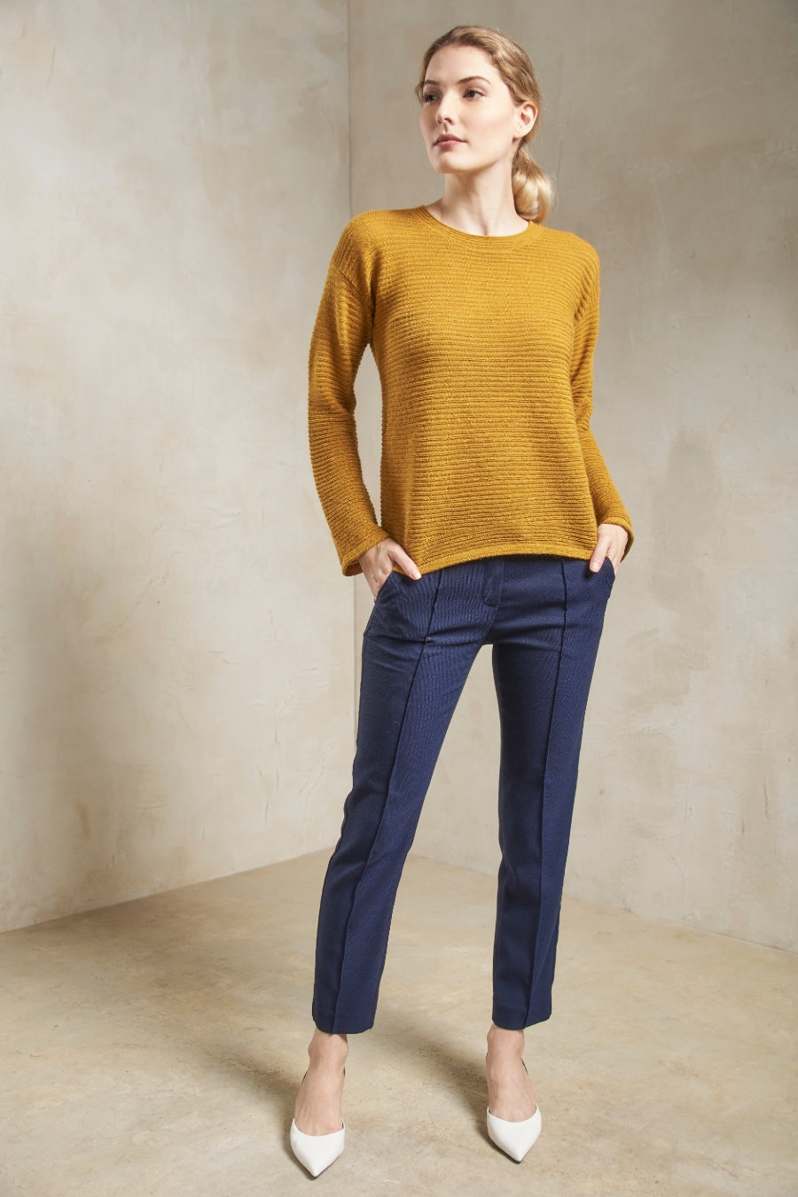 Sybil Sweater Baby Alpaca Color Fresia