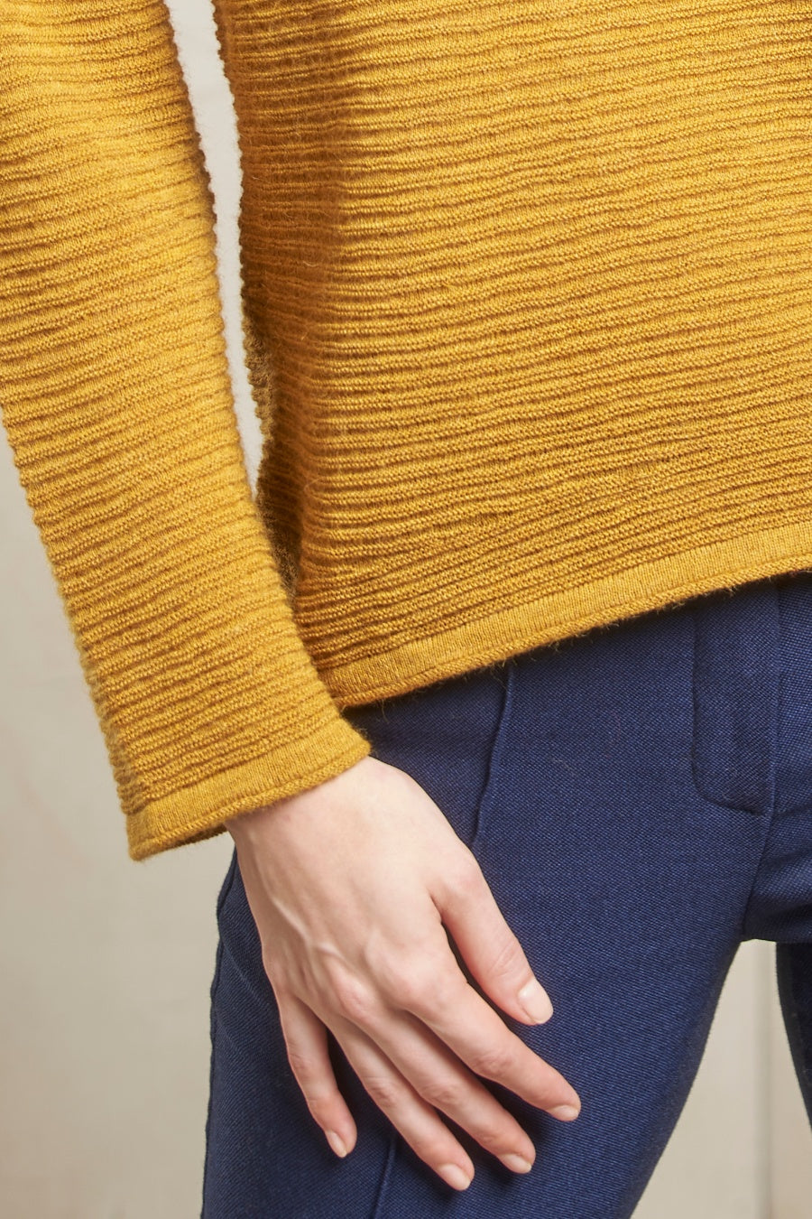 Sybil Sweater Baby Alpaca Color Fresia