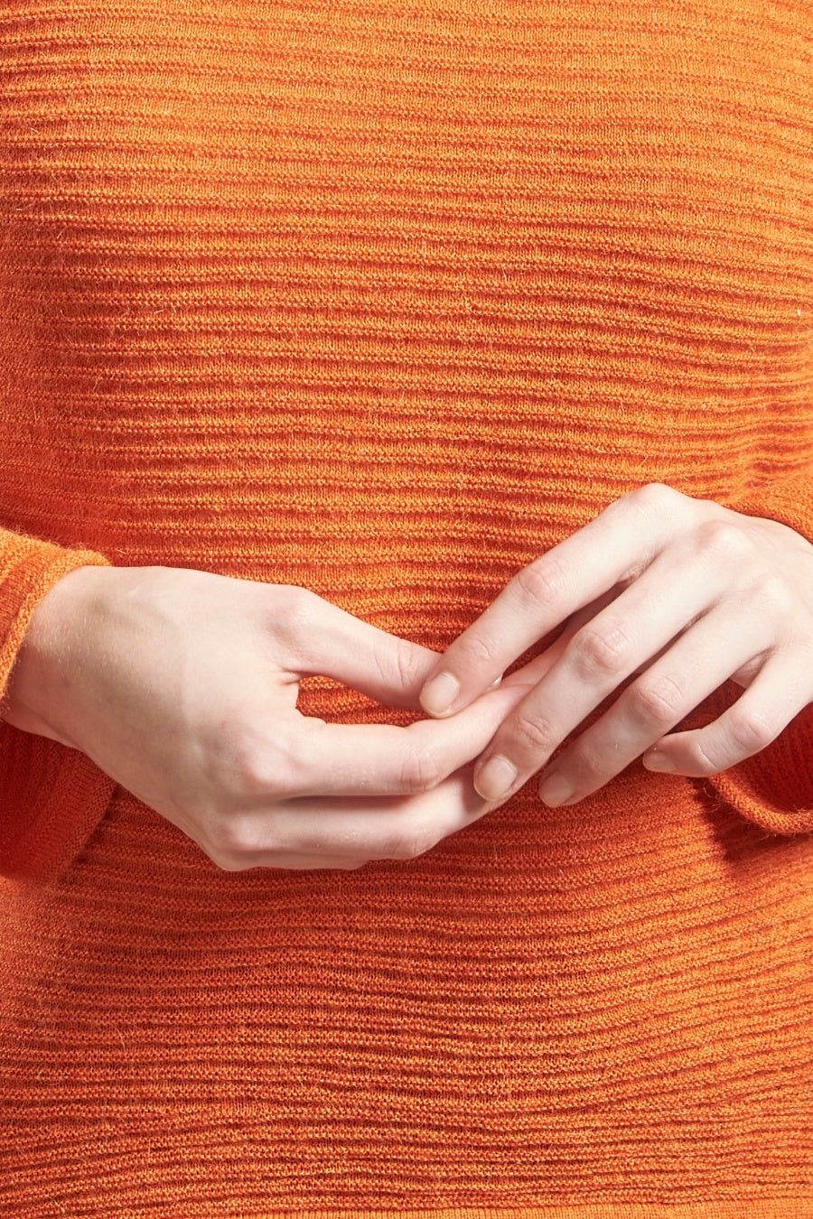 Sybil Sweater Baby Alpaca Color Arancio