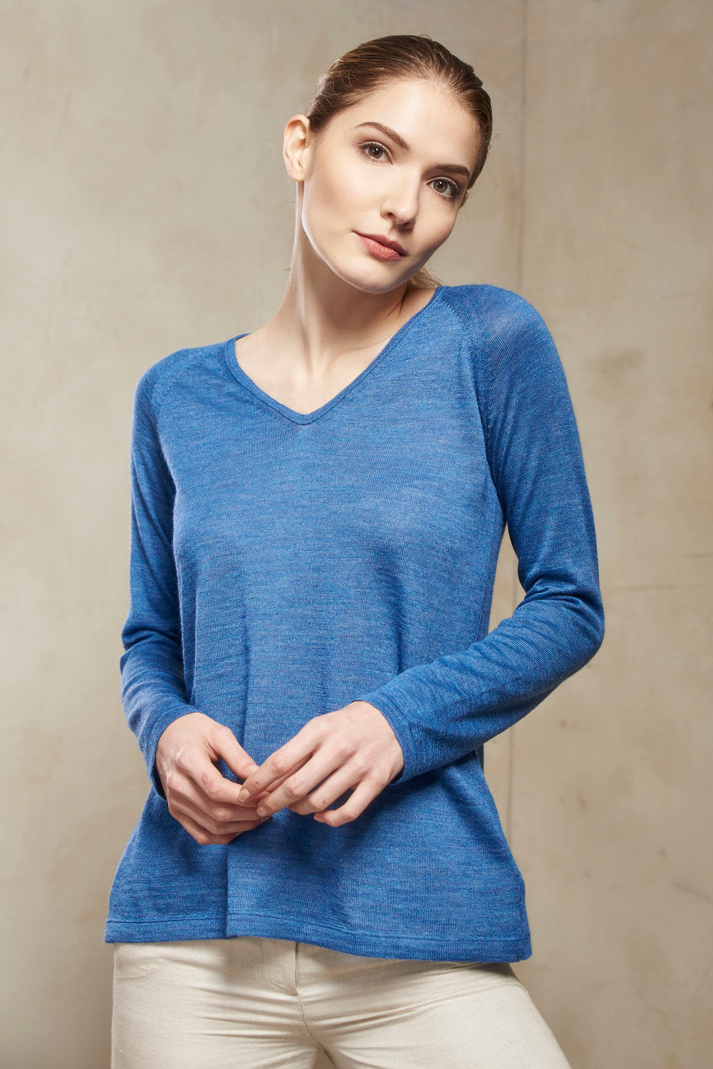 Sosie Sweater Baby Alpaca Color Ocean