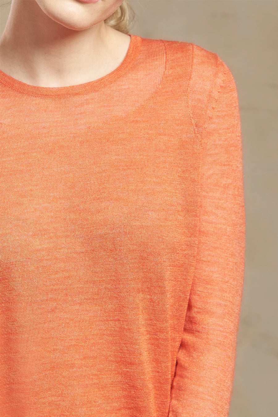 Subtil Sweater Baby Alpaca Color Melon