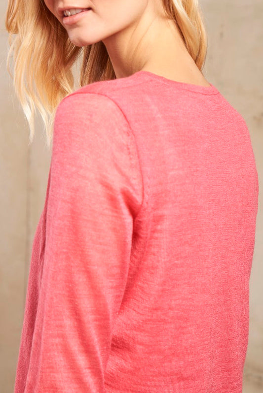 Sutil Sweater Baby Alpaca Color Fresa