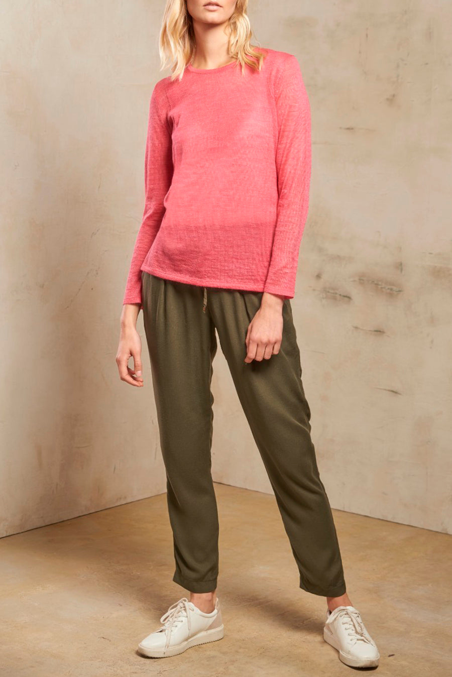 Subtil Sweater Baby Alpaca Color Fresa