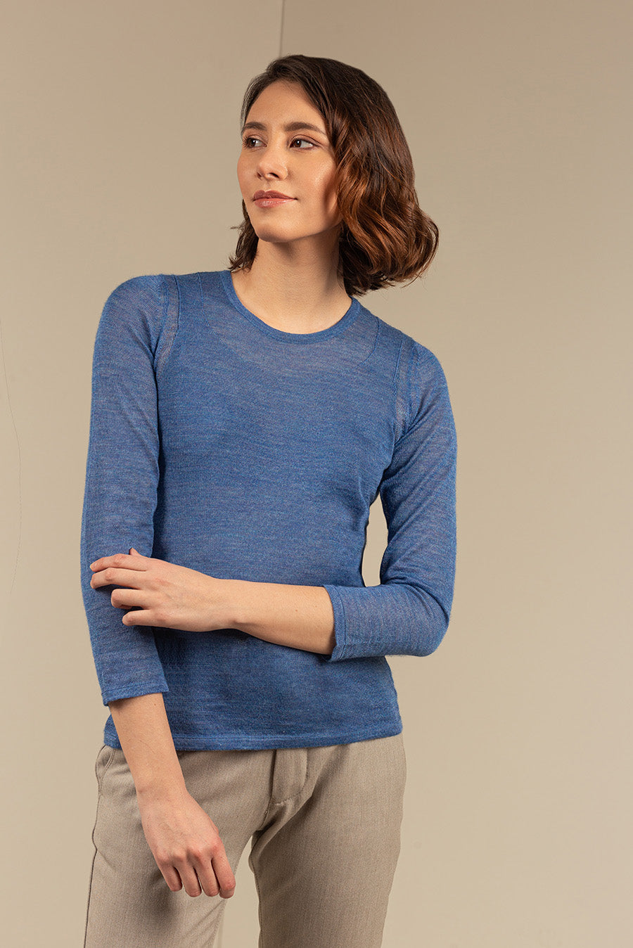 Subtil Sweater Baby Alpaca Color Ocean