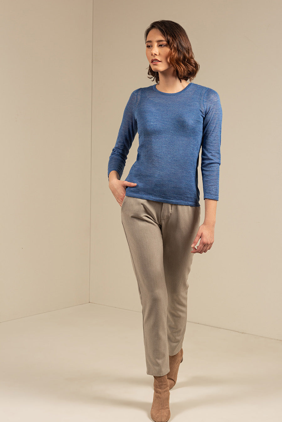Subtil Sweater Baby Alpaca Color Ocean
