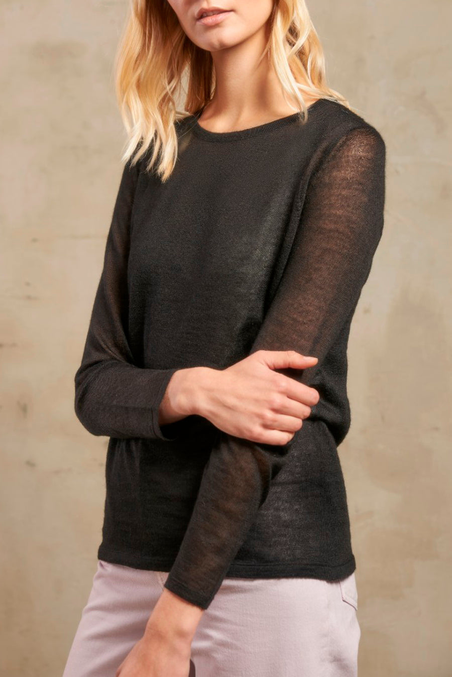 Subtil Sweater Baby Alpaca Color Black