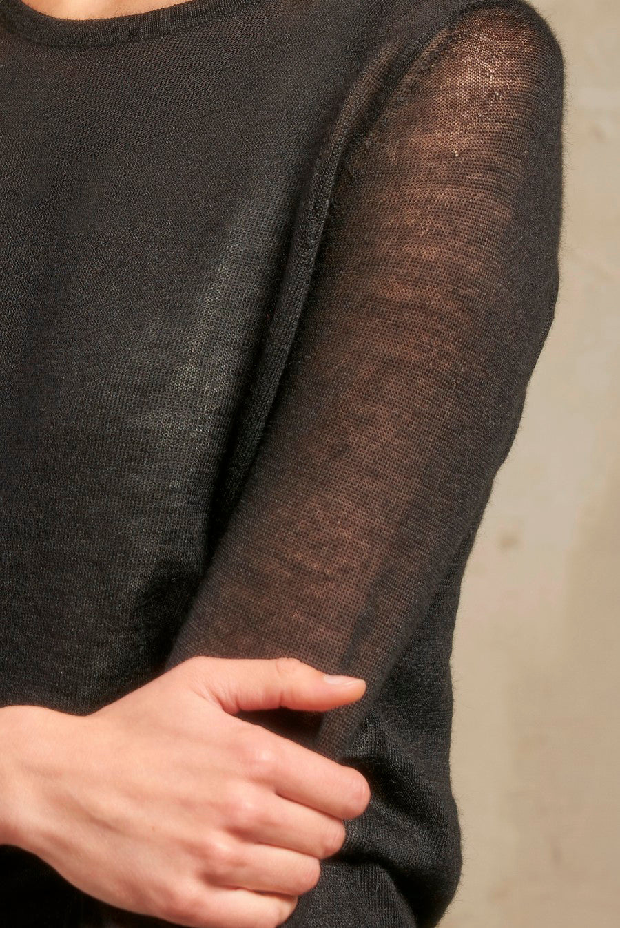 Subtil Sweater Baby Alpaca Color Black