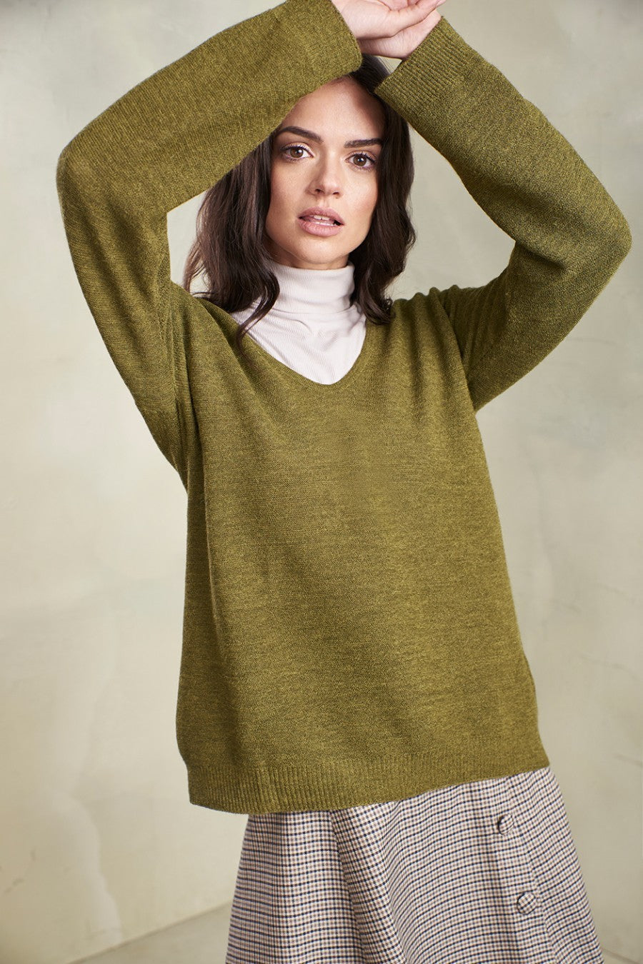 Suéter Tiffany Baby Alpaca Color Aguacate