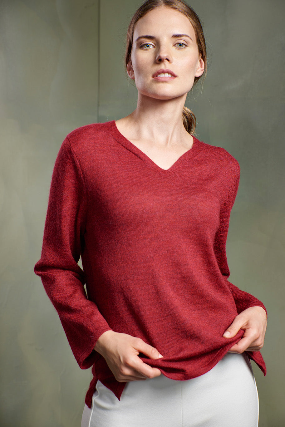 Suéter Tessy Baby Alpaca Color Cabaret