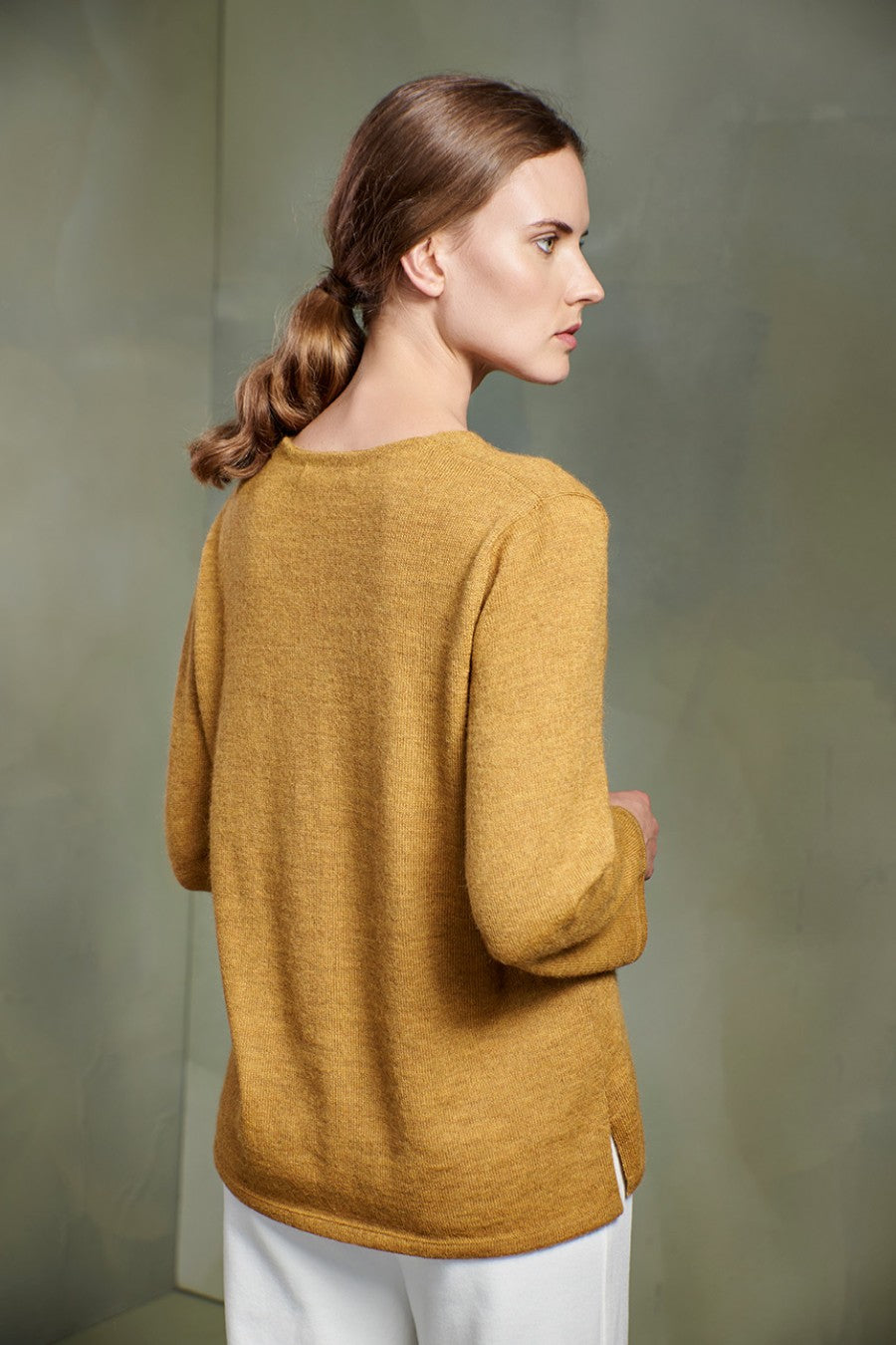 Suéter Tessy Bebé Alpaca Color Senape