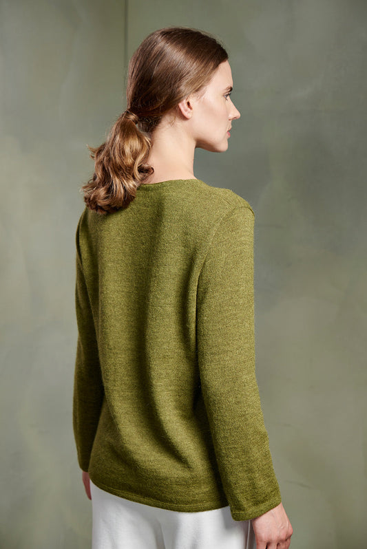 Suéter Tessy Baby Alpaca Color Aguacate