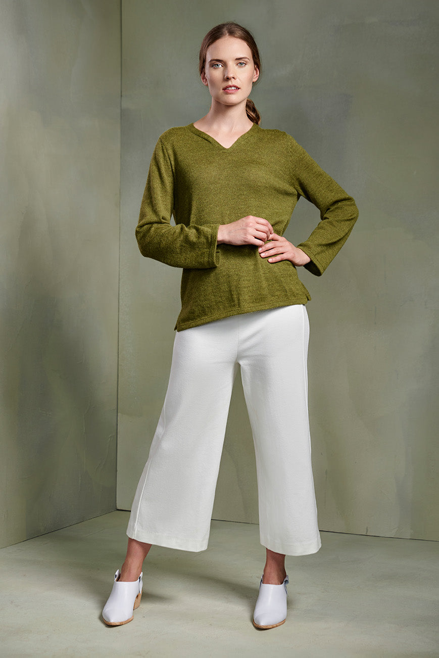 Suéter Tessy Baby Alpaca Color Aguacate