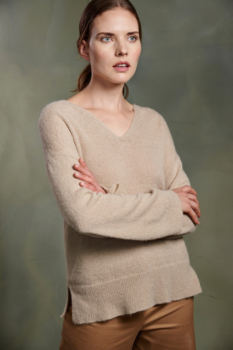 Suéter Tammy Baby Alpaca y Seda Color Nomad